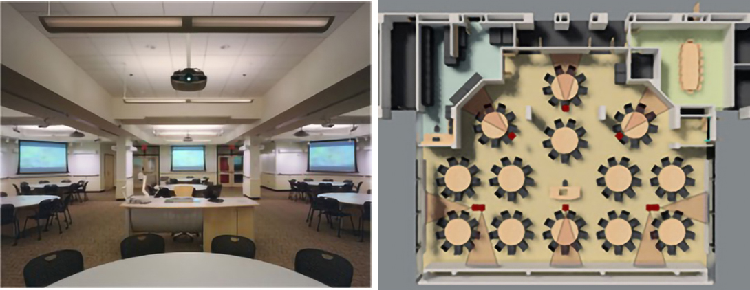 Massachusetts Institute of Technology Classroom and floorplan