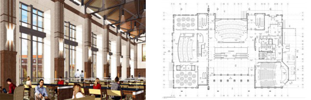Purdue University classroom and floorplan