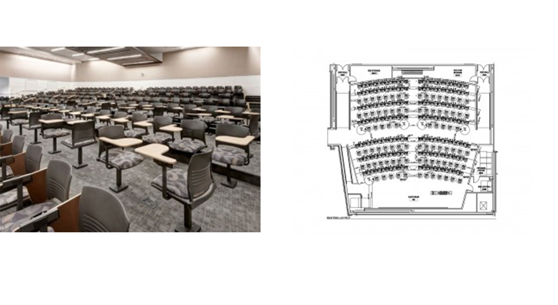 University of Denver classroom and floorplan